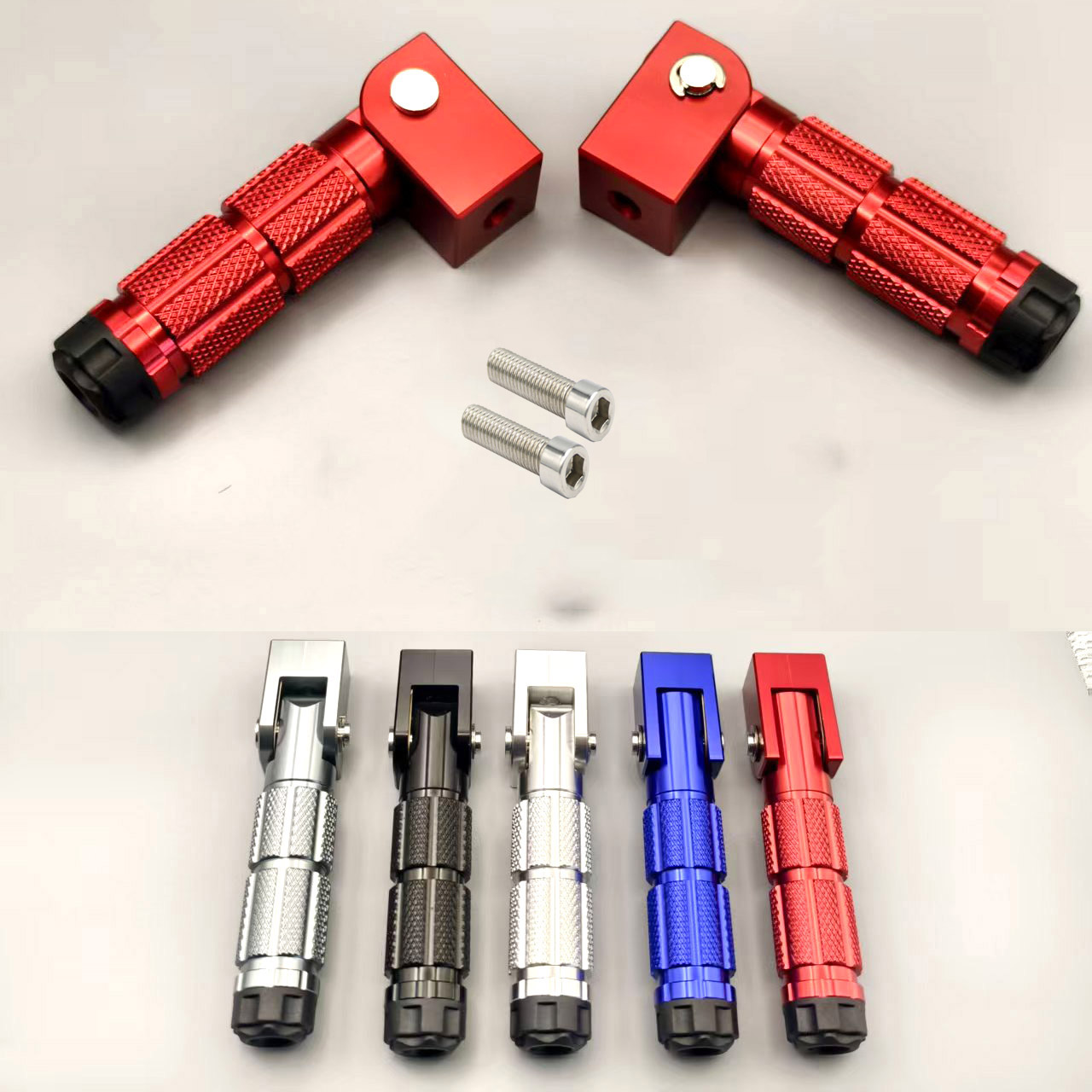 Folding Electric Scooter - 8mm Universal Pedals Folded Footrest Footpeg