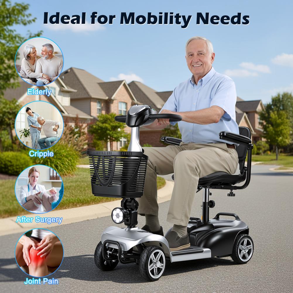 Mobility Scooter with LED Ligh - đánh giá và giá Electric Scooter Adults