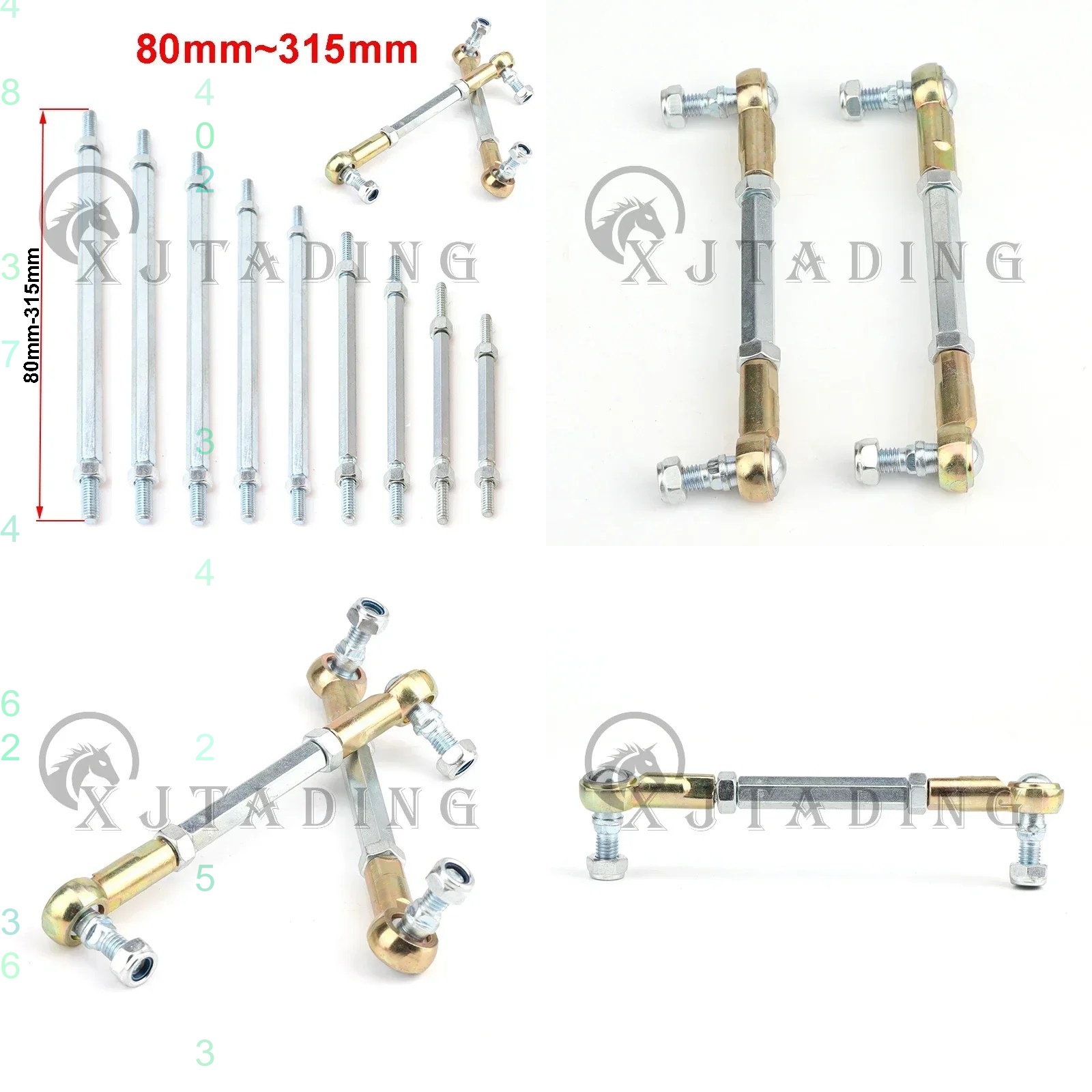 80mm-315mm M8 Steering Tie Rod - đánh giá và giá Kids Electric Scooter