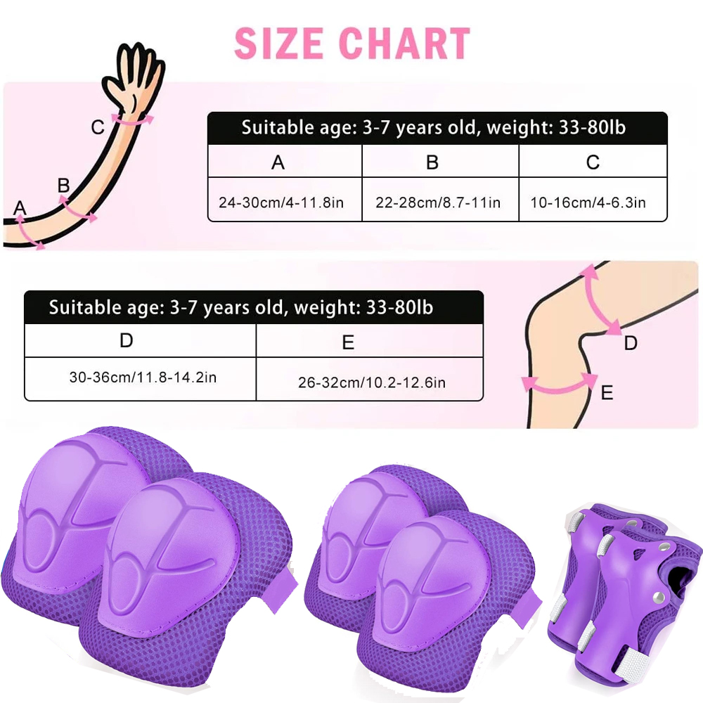 6pcs Kids Knee Pads and Elbow  - đánh giá và giá Scooter Helmet Set